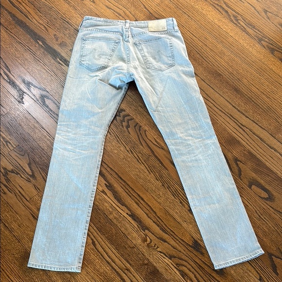 AG Adriano Goldschmied Men's 30R Ag-ed Straight Jeans in Light Blue - Picture 4 of 5
